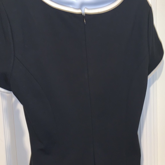 TALBOTS BLACK & WHITE SHEATH DRESS - Picture 5 of 7